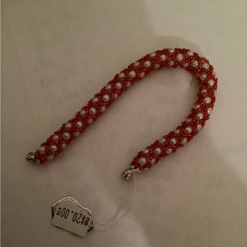 Hand-made Woven Pearls Bracelet